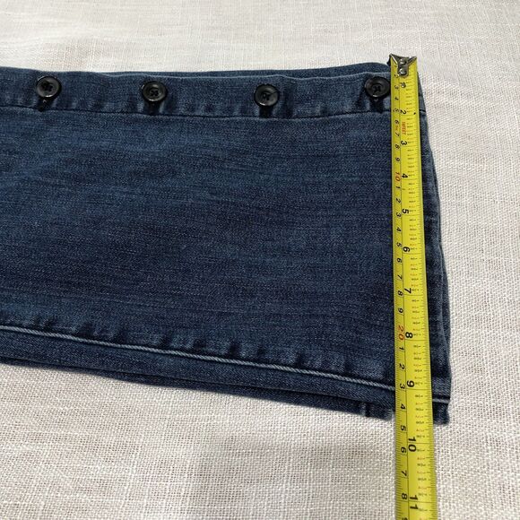 Anthropologie Pilcro High Rise Bootcut Jeans Womens 28 Button Hem Boho Western - Picture 13 of 15